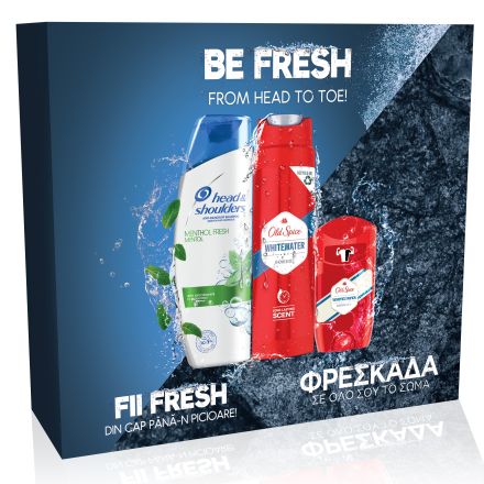 HEAD&SHOULDERS Комплект Шампоан Менто, 225 мл + Душ гел Old Spice, 250 мл + Стик Old Spice, 50 мл