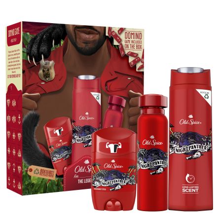 OLD SPICE NIGHT PANTHER Комплект  Стик, 50 мл + Део спрей, 150 мл + Душ гел, 250 мл