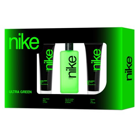 NIKE ULTRA GREEN MAN Комплект Тоалетна вода, 100 мл + Душ гел, 75 мл + Афтършейв балсам, 75 мл 