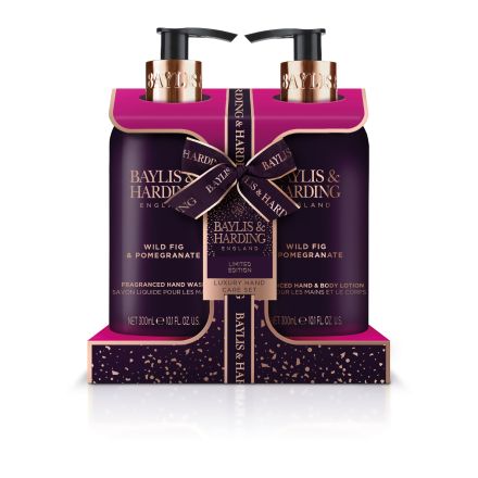 BAYLIS &HARDING FIG & POMEGRANATE Комплект  Течен сапун, 300 мл +  Лосион за тяло, 300 мл 