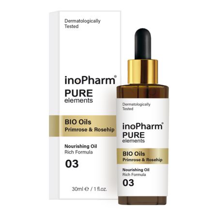INOPHARM PURE ELEMENTS Био масла шипка и иглика, 30мл