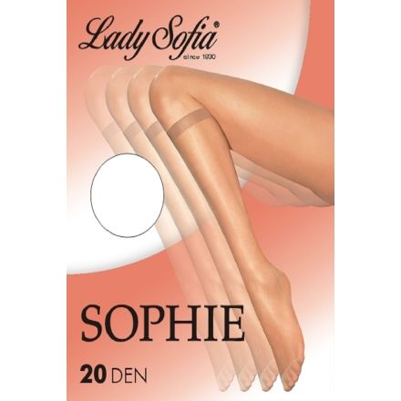 LADY SOFIA 3/4 чорапи 20 DEN,  2 чифта в опаковка, бежаво