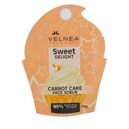 VELNEA SWEET DELIGHT Скраб за лице морковена торта, 10г