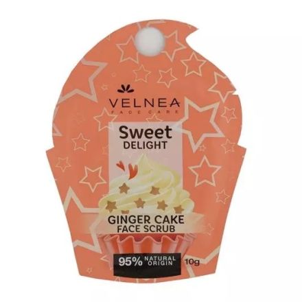 VELNEA SWEET DELIGHT Скраб за лице джинджифилова торта, 10г