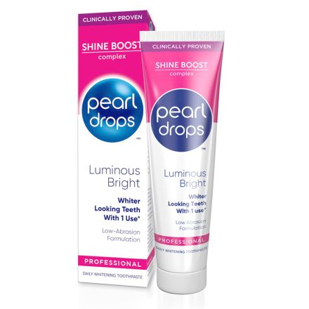 PEARL DROPS LUMINOUS BRIGHT Паста за зъби за незабавно избелване и блясък, 75мл