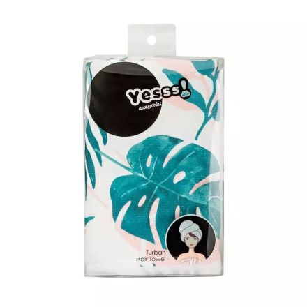 YESSS! Кърпа за коса с копче розова, 1бр.