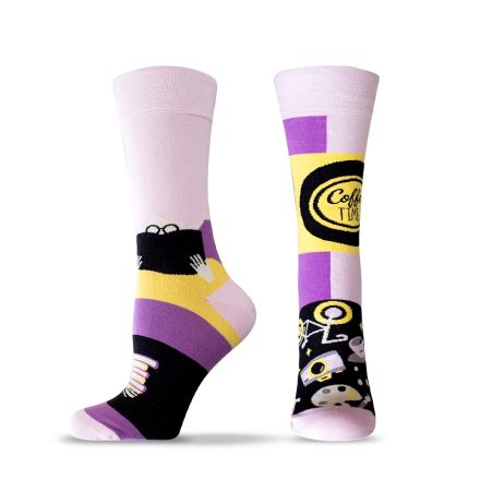 HAPPY FOOTTOPIA DESIGN Чорапи розова книга памук 43-46 