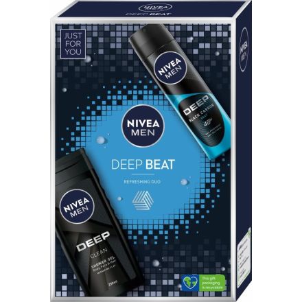 NIVEA MEN DEEP BEAT Комплект Део спрей, 150 мл + Душ гел, 250 мл