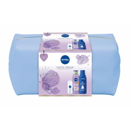 NIVEA EXOTIC DREAM Комплект Рол-он, 50 мл + Душ гел, 300 мл + Мляко за тяло, 250 мл + чанта