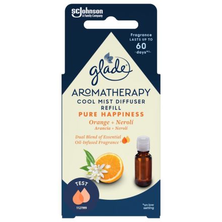 GLADE Ароматерапия дифузер пълнител портокал и нероли, 17 мл GLADE Ароматерапия дифузер пълнител портокал и нероли, 17 мл