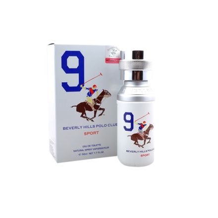 BEVERLY HILLS POLO CLUB BHPC SPORTS MEN NINE Мъжка тоалетна вода, 50 мл.