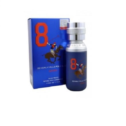 BEVERLY HILLS POLO CLUB BHPC SPORTS MEN EIGHT Мъжка тоалетна вода,  50 мл.