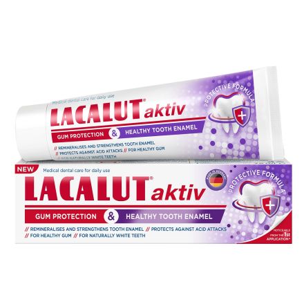LACALUT AKTIV GYM & HEALT ENAMEL Паста за зъби за здрав емайл, 75 мл