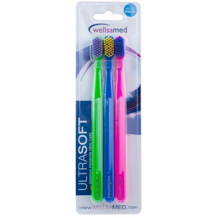 WELLSAMED ULTRASOFT Четка за зъби, 3 бр. 