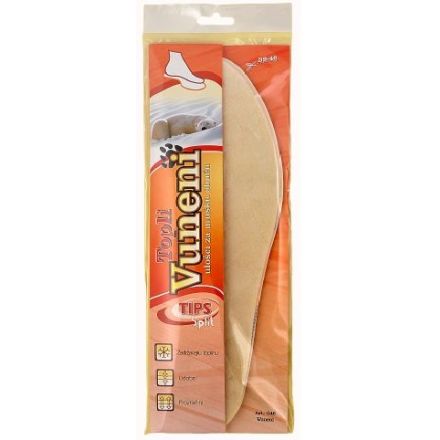 TIPS Стелки за обувки вълнени номер 39-46, 1 чифт