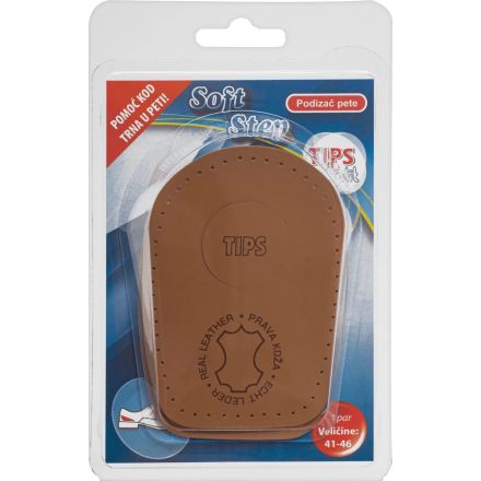 TIPS Стелки кожени за пети номер 41-46, 1 чифт