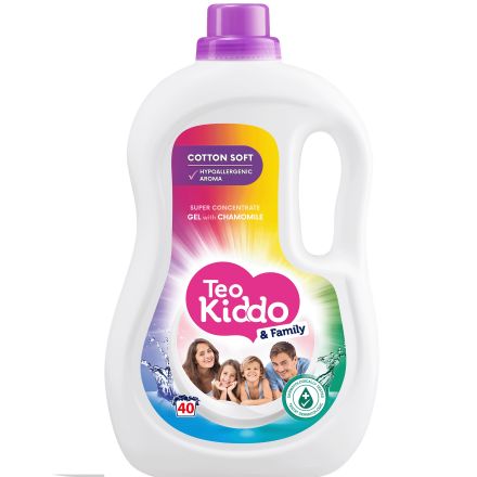 TEO KIDDO COTTON SOFT Течен перилен препарат Лайка, 2,2 л.