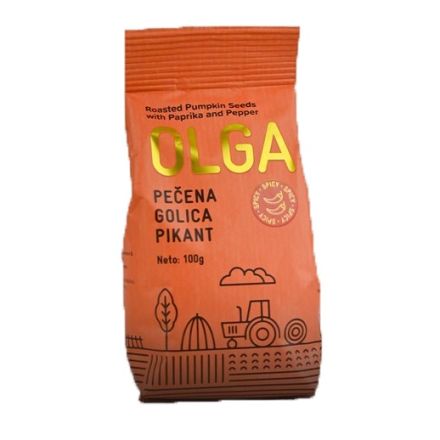 OLGA Пикантни тиквени семки, 100 гр.