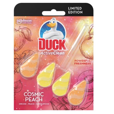 DUCK ACTIVE CLEAN Ароматизатор за тоалетна праскова, 38.6 гр