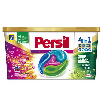 PERSIL DISCS Концентриран перилен препарат на дози за цветно пране, 33 пранета