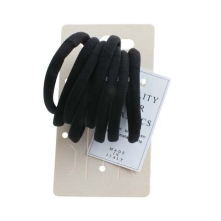 TRISA Черни ластици за коса, 10 бр.