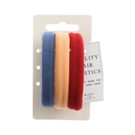 TRISA Цветни ластици за коса, 3 бр.