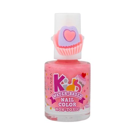 VELNEA KIDS Лак за нокти на водна основа розов еднорог, 9мл.