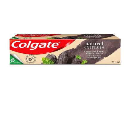 COLGATE NATURAL EXTRACTS CHARCOAL+WHITE Паста за зъби, 75 мл.