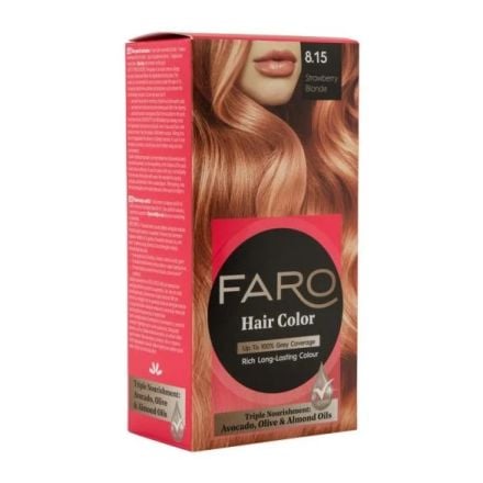FARO Боя за коса 8.15 ягодово русо, 75 мл.