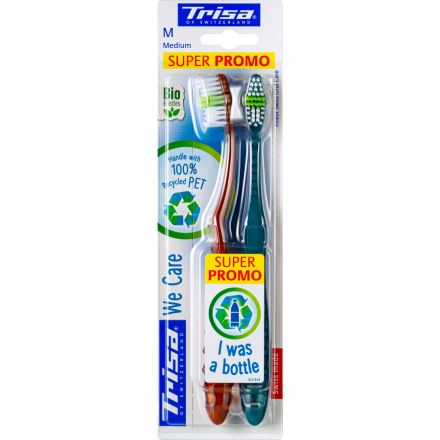 TRISA WE CARE DUO Четка за зъби, 2бр.
