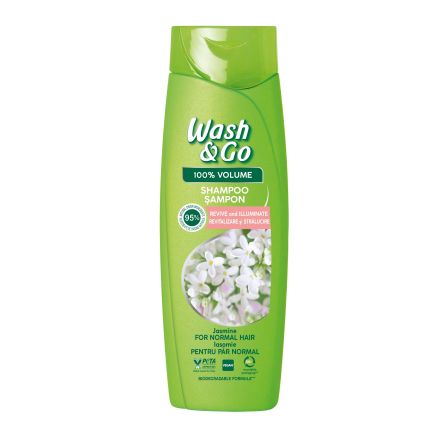 WASH&GO Шампоан жасмин, 360мл.