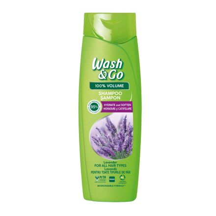 WASH&GO Шампоан лавандула, 360мл.