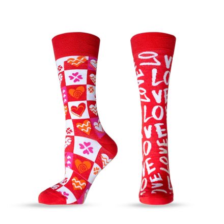 HAPPY FOOTTOPIA Чорапи памук любов р-р 43-46 