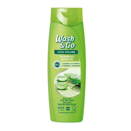 WASH&GO Шампоан алое, 360мл.