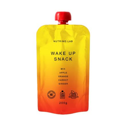NUTRINO LAB WAKE UP SNACK Пауч ябълка, портокал, морков и джинджифил, 200гр.