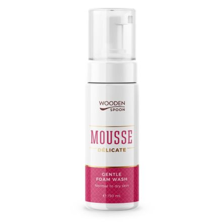 WOODEN SPOON MOUSSE DELICATE Почистваща пяна за лице, 150мл 