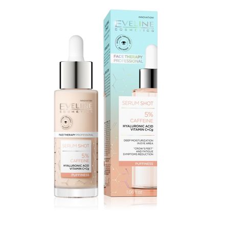 EVELINE SERUM SHOT Околоочен серум с 5 % Кофеин комплекс, 30 мл