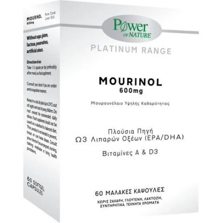 POWER OF NATURE PLATINUM MOURINOL 600mg, 60табл.