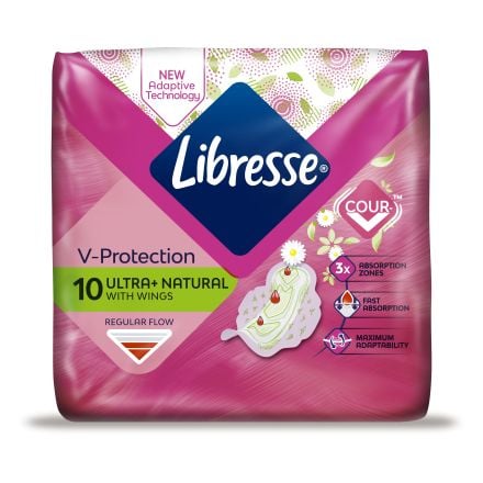 LIBRESSE ULTRA WING ALOE VERA Дамски превръзки, 10бр 
