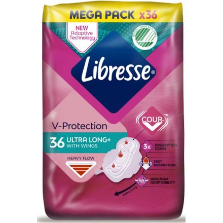 LIBRESSE ULTRA THIN LONG Дамски превръзки, 36 бр.