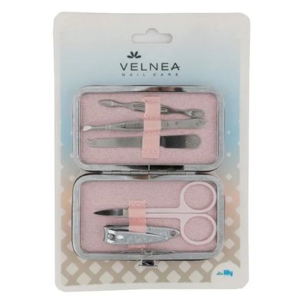 VELNEA NAIL CARE Сет за маникюр PINK 5 части