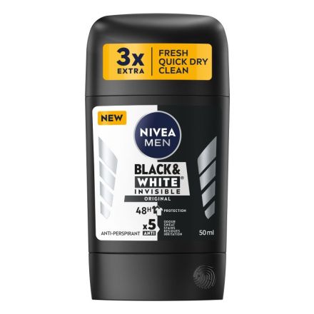 NIVEA MEN INVISIBLE ON BLACK & WHITE ORIGINAL Мъжки део стик, 50 мл.