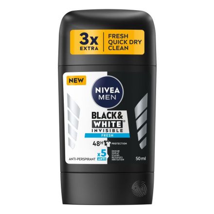 NIVEA MEN INVISIBLE ON BLACK & WHITE FRESH Мъжки део стик , 50 мл.