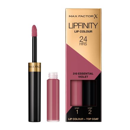 MAX FACTOR LIPFINITY Дълготрайно течно червило 24h 310 Esseential Violet
