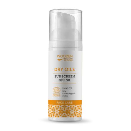 WOODEN SPOON Слънцезащитен сухо олио за лице SPF50, 50 мл