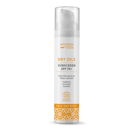 WOODEN SPOON Слънцезащитен сухо олио за лице и тяло SPF 35, 100 мл 
