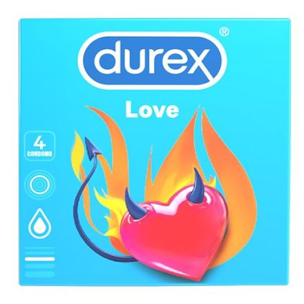 DUREX LOVE Презервативи, 4 бр.