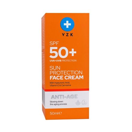 VZK SUN PROTECTION ANTI-AGE Слънцезащитен крем за лице SPF 50+, 50 мл