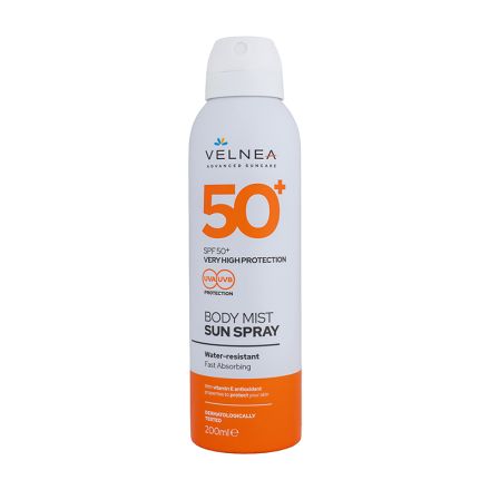 VELNEA SUN CARE BODY MIST Слънцезащитен спрей за тяло SPF 50+, 200 мл