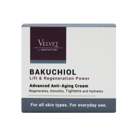 SOAPFACTORY VELVET BAKUCHIOL Крем за лице с био-ретинол ефект, 50 мл